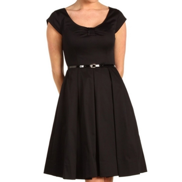Kate Spade Sweeney Bow front Dress, black sz 4, wedding, black tie, classic - Picture 3 of 10